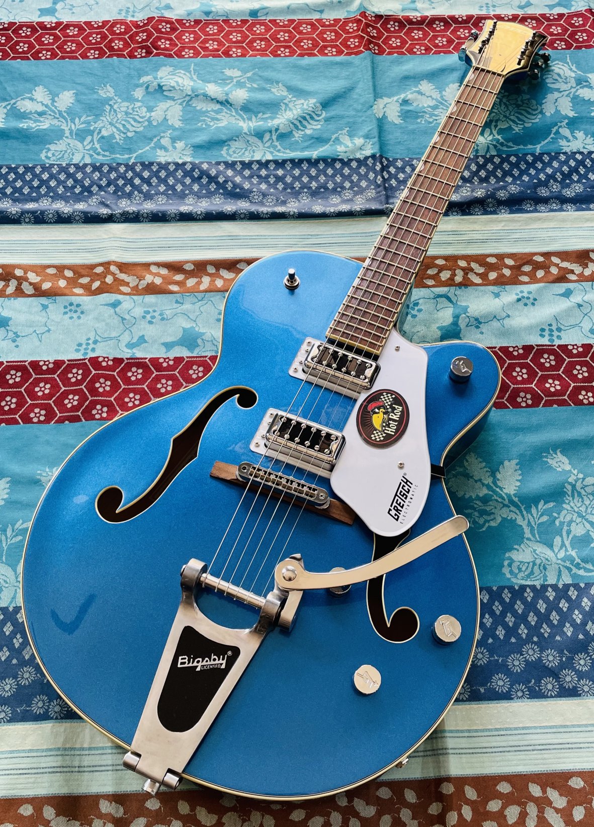 Guitare électrique Gretsch Electromatic G5420T Azure Metallic n°KS16123052 (Korea), housse Stagg