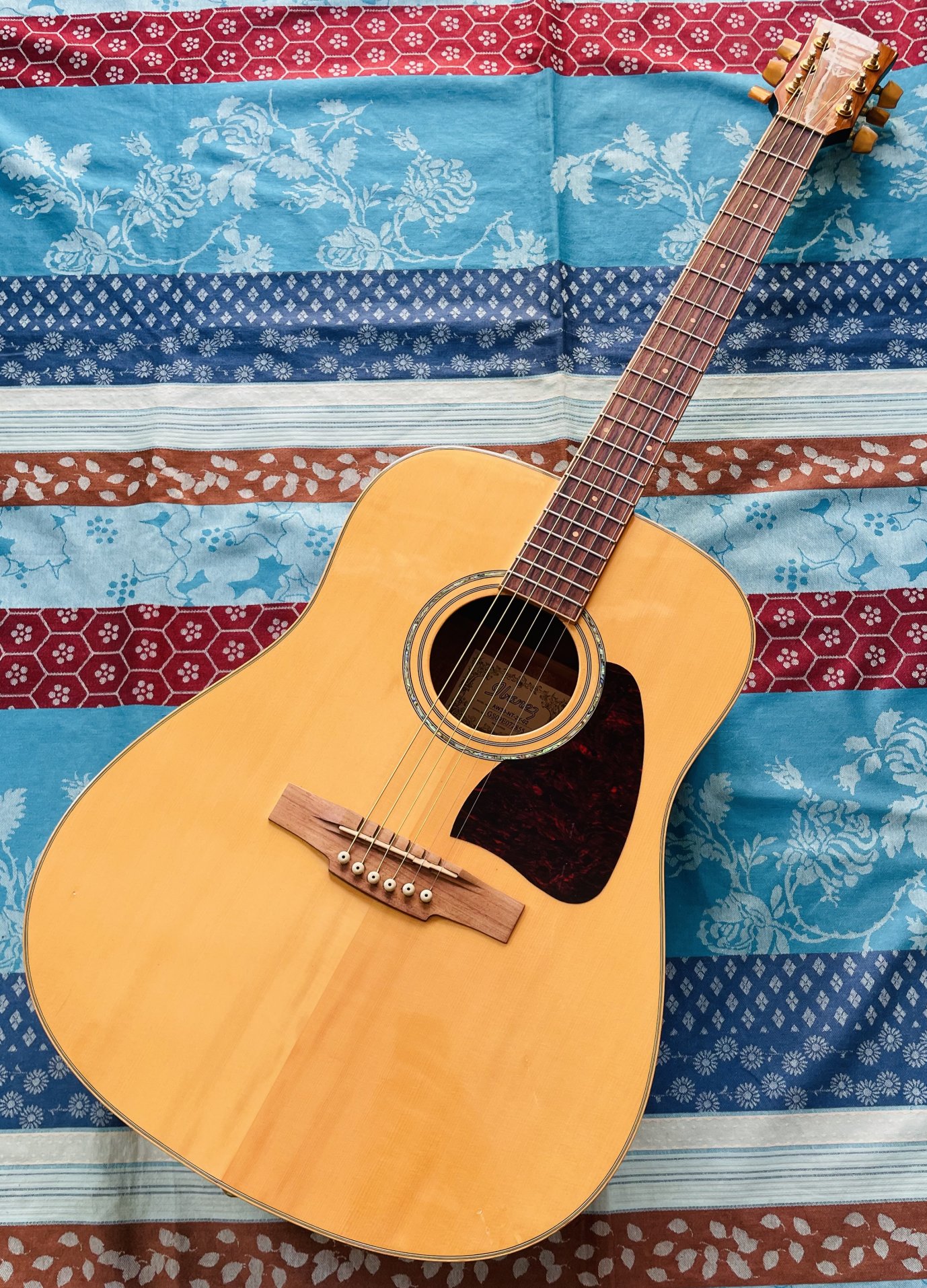 Guitare acoustique Ibanez AW30 NT-2Y-02 n°GS09E072855, housse Rok Sok, réglée luthier Manteau (facture 09.07.26)