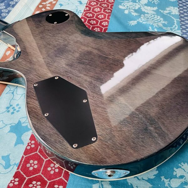 Guitare électrique LTD EC-256 blue flame transparent n°IS21042660 (Indonésia), mécaniques Grover, sillet changé – Image 8
