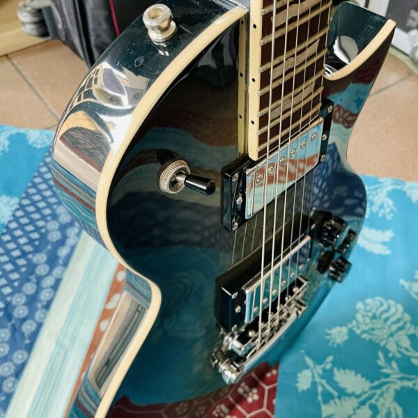 Guitare électrique LTD EC-256 blue flame transparent n°IS21042660 (Indonésia), mécaniques Grover, sillet changé – Image 12