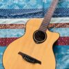 Guitare électro-classique Lâg Tramontane TN66ACE n°1211WE139664, étui rigide Gator, réglée luthier Manteau (21.07.26)