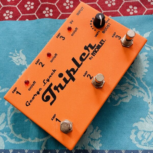 Pédale routeur d’ampli Morley Tripler signature George Lynch n°178213 (2019, USA), boite d’origine