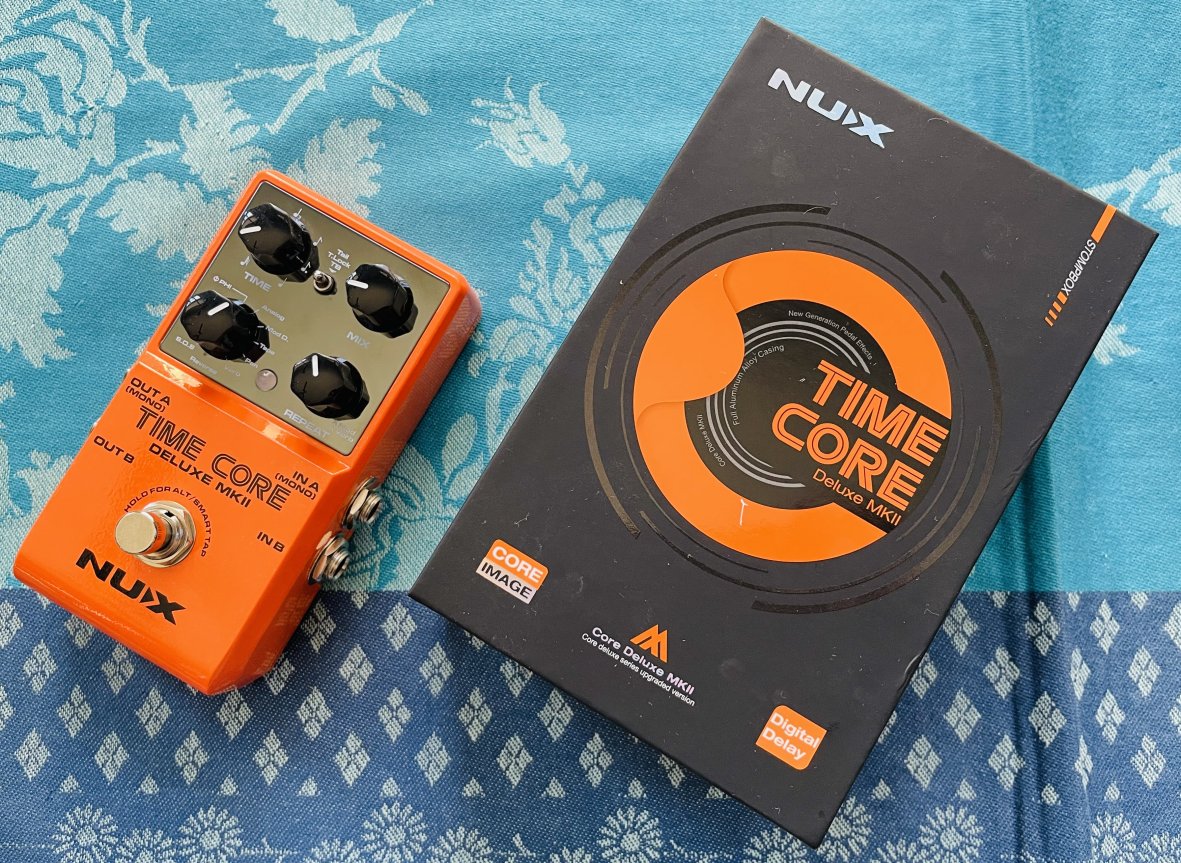 Pédale écho Nux Time Core Deluxe MKII n°NCD02DL21C10428, boite d’origine, alim 9V ajoutée – Image 6