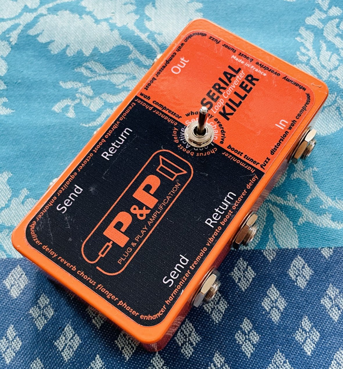 Pédale routeur effets P&P Send Killer loop converter n°A033F, notice