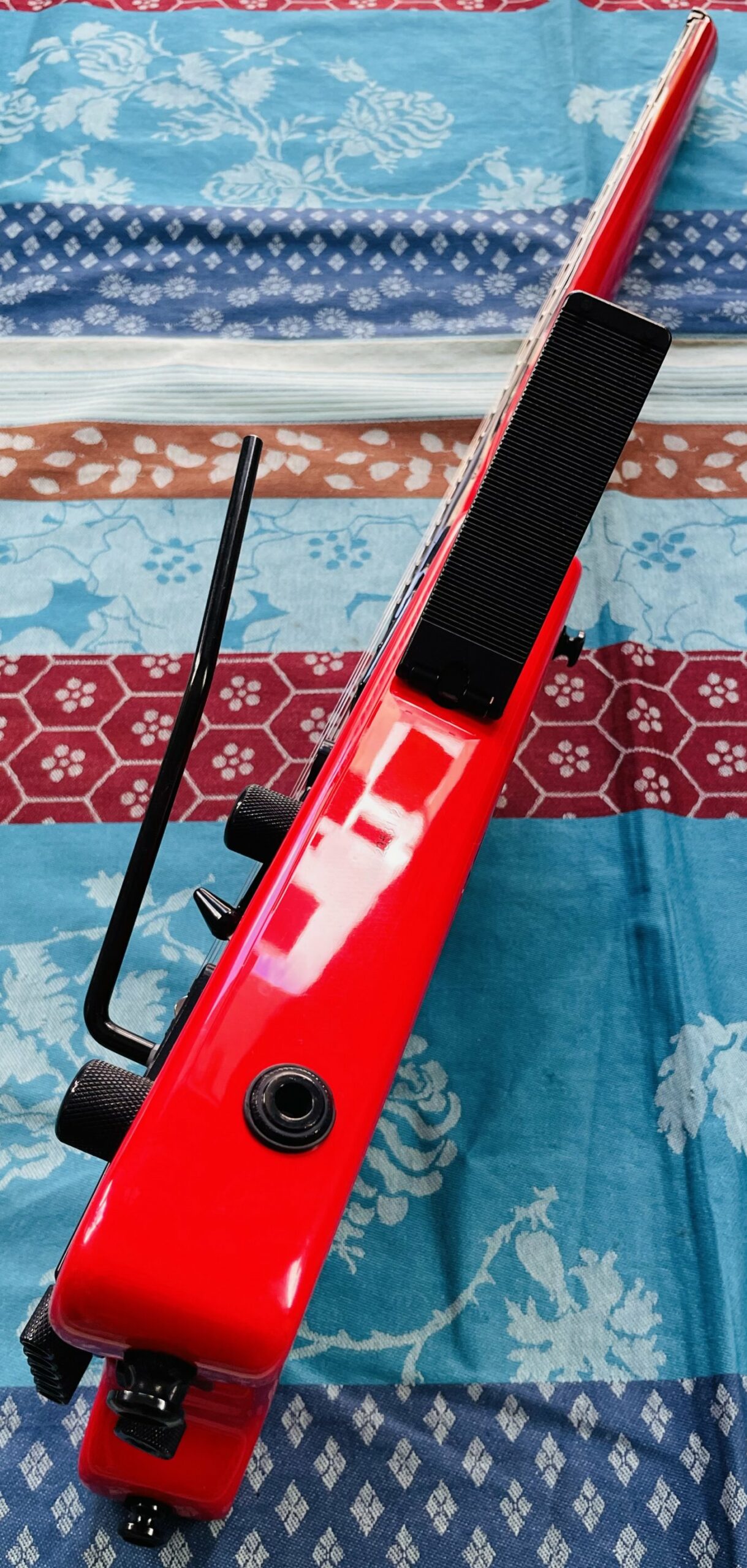 Guitare électrique Steinberger Spirit Gt-Pro deluxe HR red n°22062353112, housse d’origine, sangle Dunlop, 2 jeux cordes – Image 5