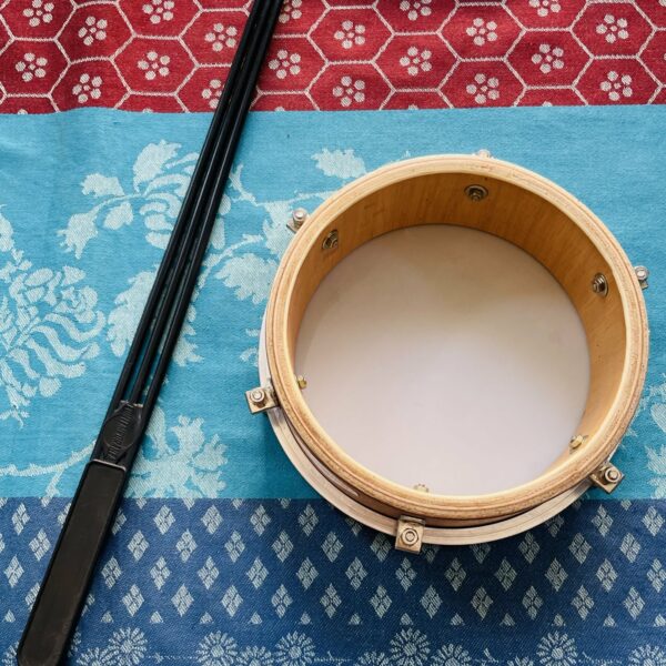Tambourin en bois Contemporanea (Brésil), baguette d’origine – Image 3