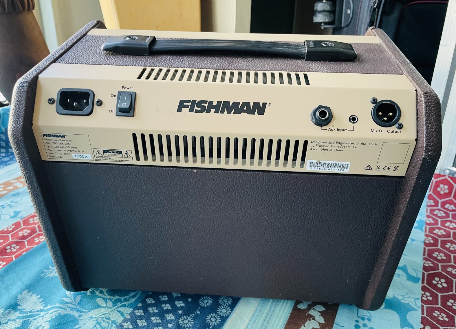 Ampli acoustique Fishman Loudbox Mini bluetooth n°LBTEUSA101405, alim, 60W – Image 4