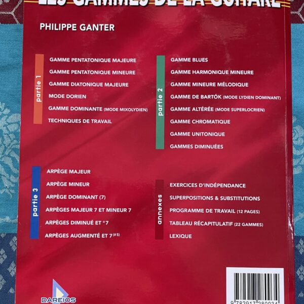 Alternative view of Livre Les gammes de la guitare, l’intégrale, Philippe Ganter, Dareios