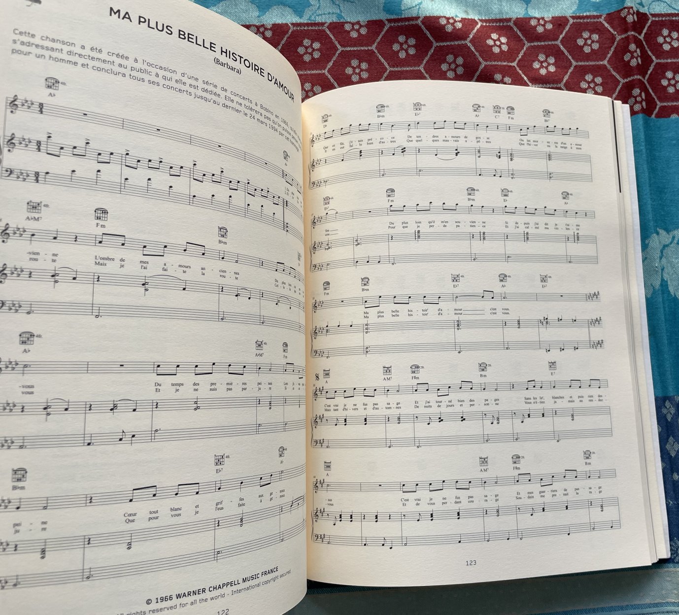 Beau livre piano chant diagramme guitare 50 Best Of Barbara, Carish – Image 3