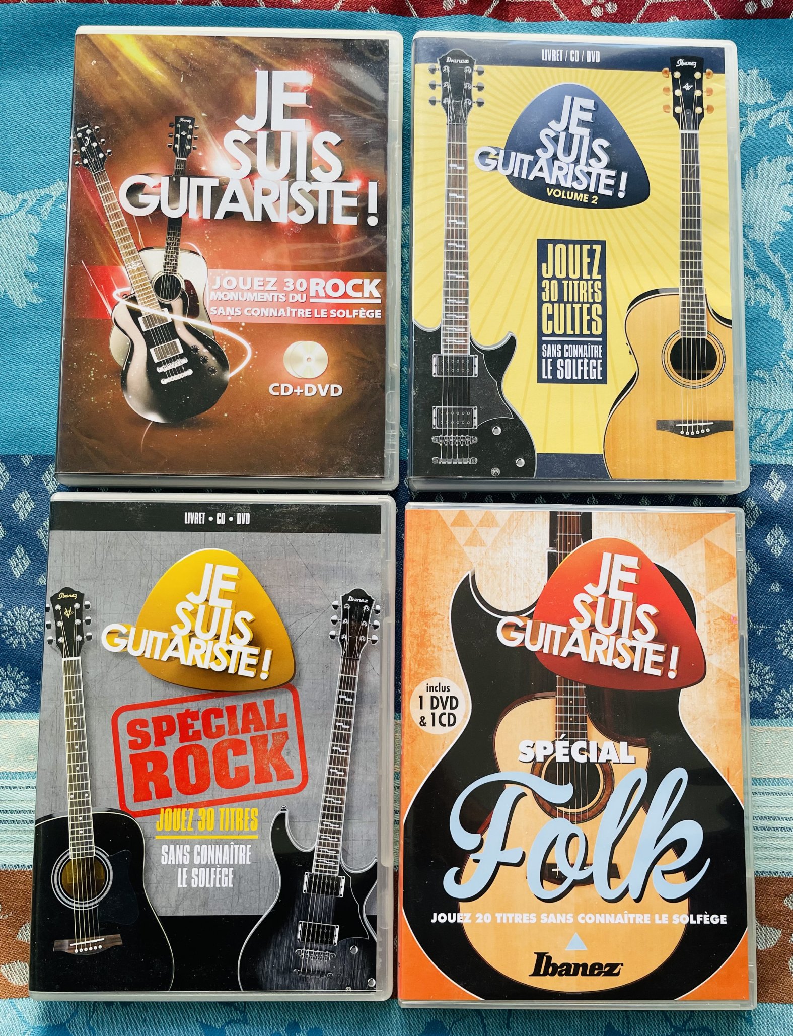 4 CD + DVD Je suis guitariste, Sony