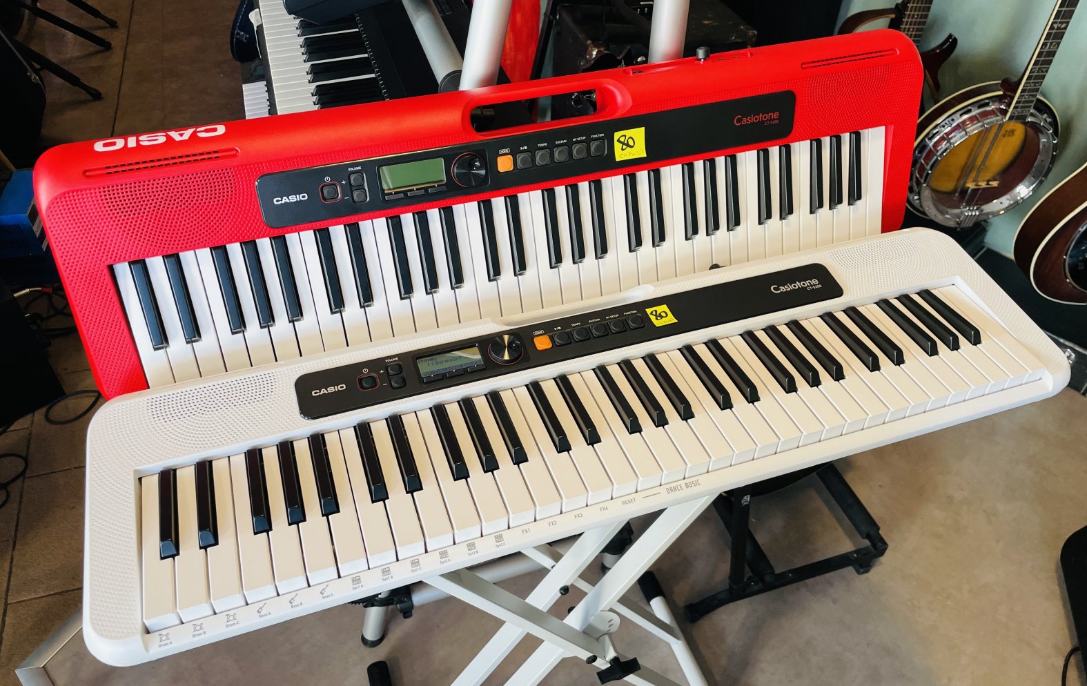 Clavier arrangeur Casio CT-S200 rouge n°876DC71601589, alim – Image 6