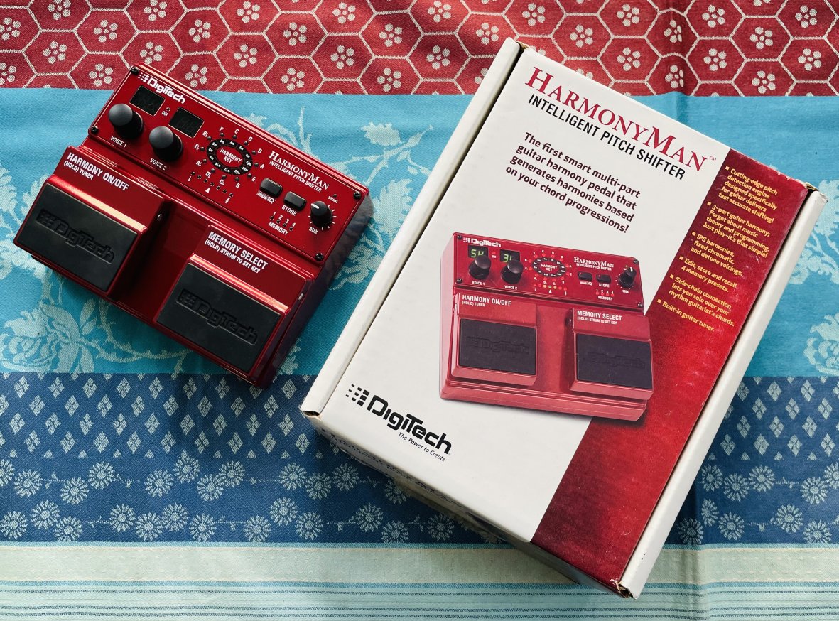 Pédale guitare Digitech Harmony Man n°20.6000A, boite et alim d’origine, notice – Image 7