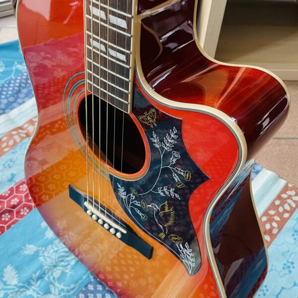 Guitare électro-acoustique Epiphone Hummingbird Performer Cutaway Pro/FC sunburst n°16122302381 (2016) – Image 7