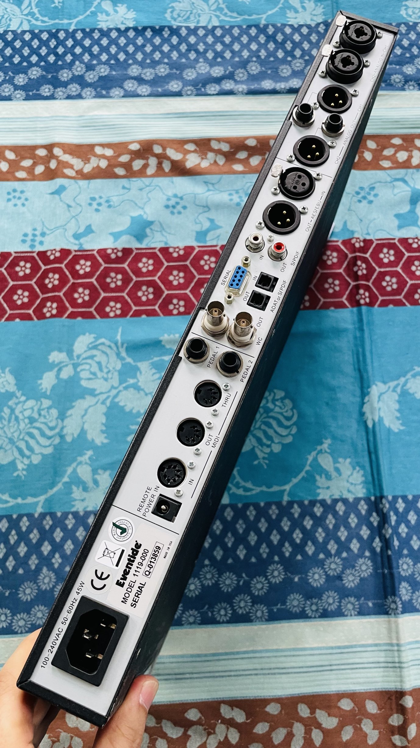 Rack Eventide Eclipse n°Q-013859, carte Compact Flash Scandisk EC-16CF 16 Mo, alim – Image 2
