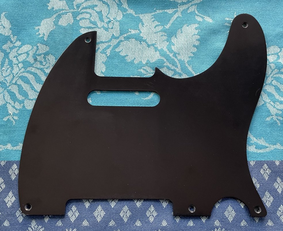 Pickguard Fender Telecaster Five Hole Black