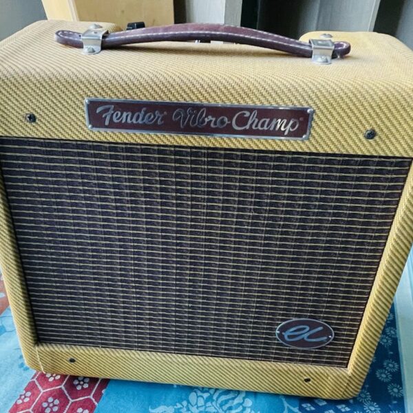 Ampli guitare lampes Fender Vibro Champ EC tweed, Eric Clapton Signature n°AB030403 (2012, USA, Corona), 5W