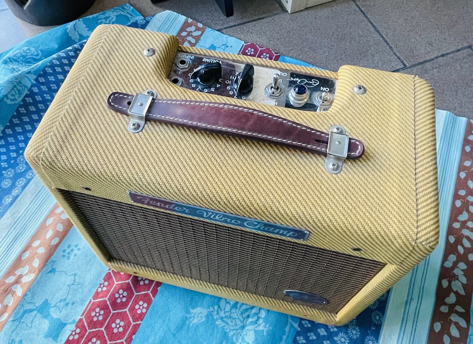 Ampli guitare lampes Fender Vibro Champ EC tweed, Eric Clapton Signature n°AB030403 (2012, USA, Corona), 5W – Image 3