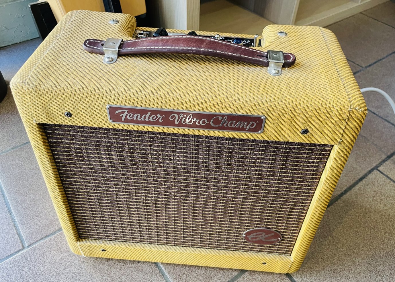 Ampli guitare lampes Fender Vibro Champ EC tweed, Eric Clapton Signature n°AB030403 (2012, USA, Corona), 5W