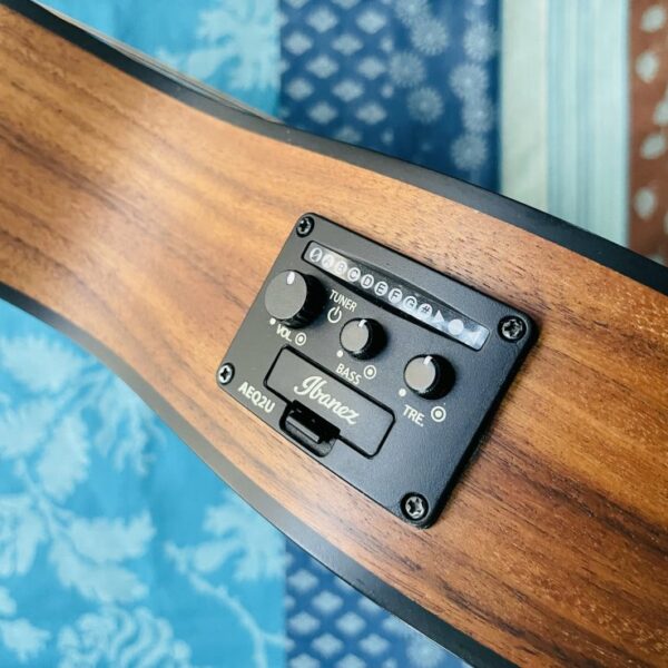 Ukulélé électro-acoustique ténor Ibanez EWP12EWB-OPN Natural n°2Y03GS250104233, housse – Image 5