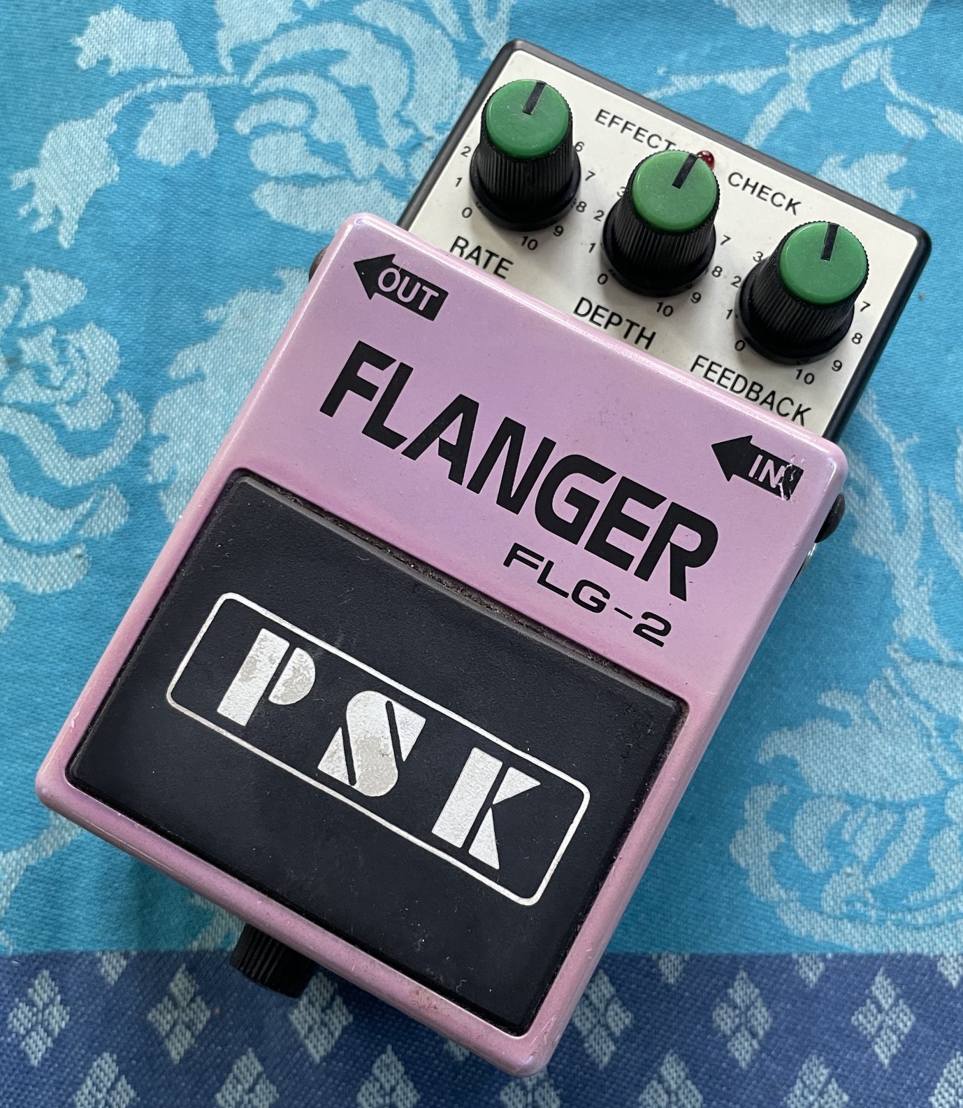 Rare pédale flangeur analogique PSK Flanger FLG-2 (1980, Korea)