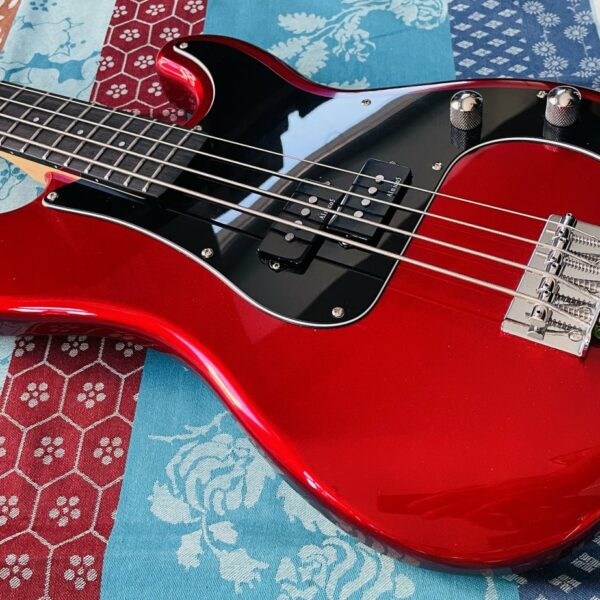 Alternative view of Basse électrique Prodipe Precision Bass Junior RA Candy Red n°20250301729, housse d’origine
