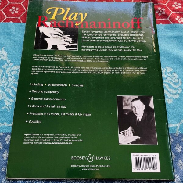 Alternative view of Livre partition pour saxophone alto Rachmaninoff, CD, Boosey & Hawkes