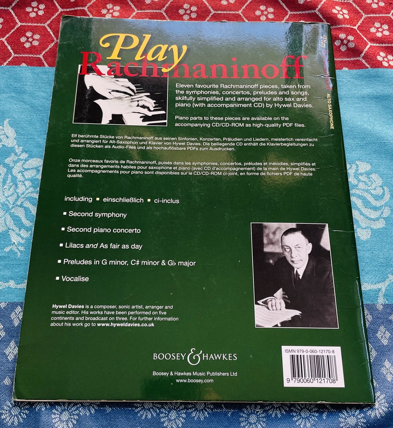 Livre partition pour saxophone alto Rachmaninoff, CD, Boosey & Hawkes – Image 2