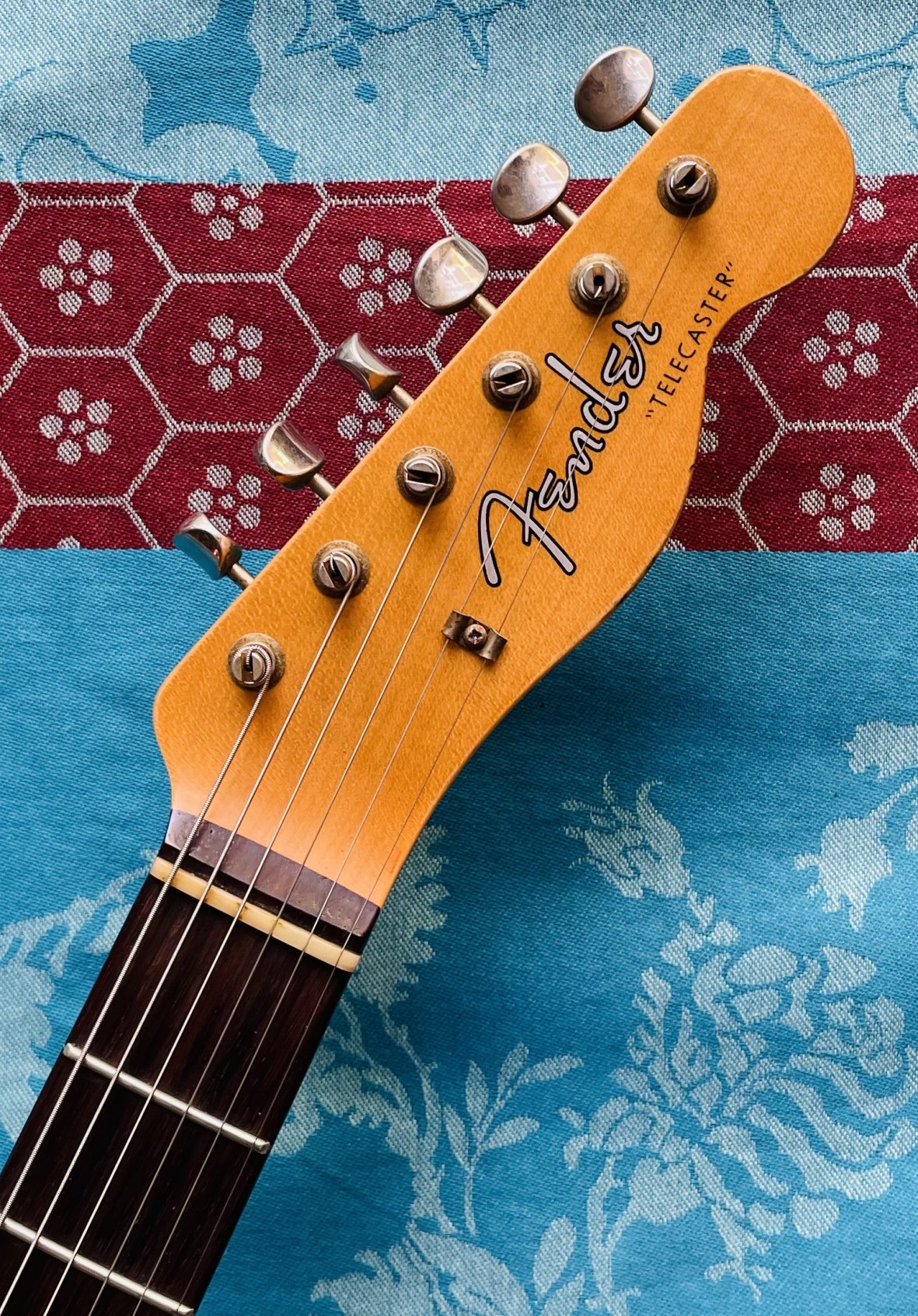 Guitare électrique Fender 60 Telecaster Relic natural blonde Custom Shop n°CZ554747 (2021, USA), certificats et étui Fender Custom Shop, capot et sangle d’origine – Image 5