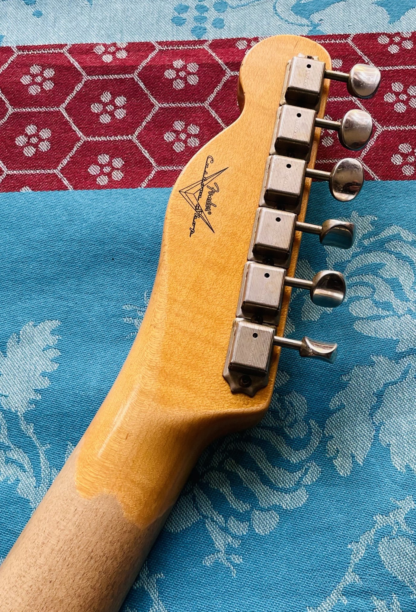 Guitare électrique Fender 60 Telecaster Relic natural blonde Custom Shop n°CZ554747 (2021, USA), certificats et étui Fender Custom Shop, capot et sangle d’origine – Image 10