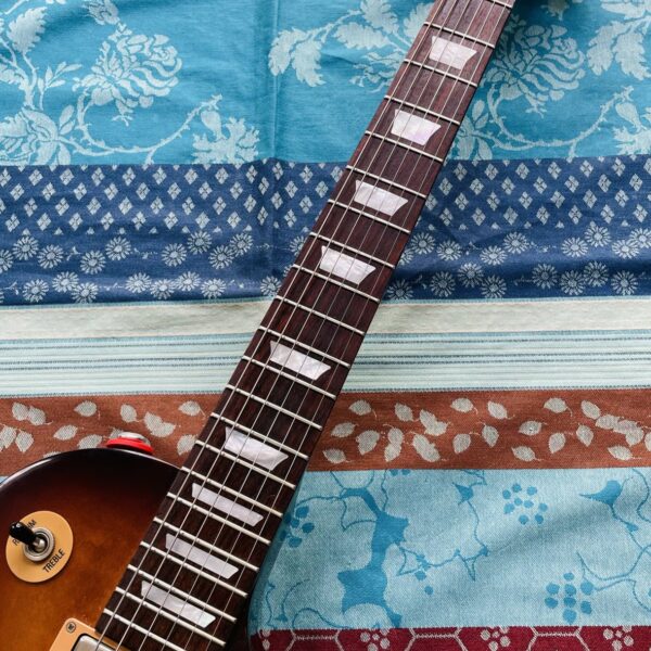 Guitare électrique Gibson Les Paul 100 ans Desert Burst n°150041183 (2015, USA), modèle LPST15DBQN, étui Gibson – Image 3