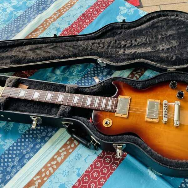 Guitare électrique Gibson Les Paul 100 ans Desert Burst n°150041183 (2015, USA), modèle LPST15DBQN, étui Gibson – Image 8