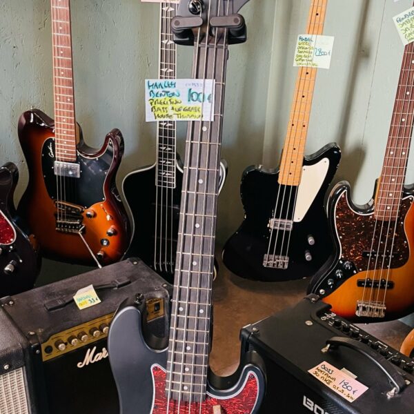 Basse électrique Harley Benton Precision Bass PB20 SBK, upgrade micros et accessoires, housse Thomann – Image 5
