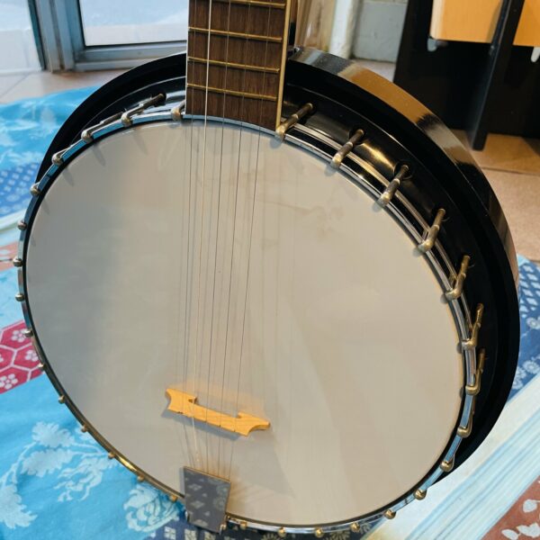 Banjo vintage 5 cordes Harmony, 30 clés (1960, USA), capodastre 7TH, réglée luthier Louis Manteau – Image 10