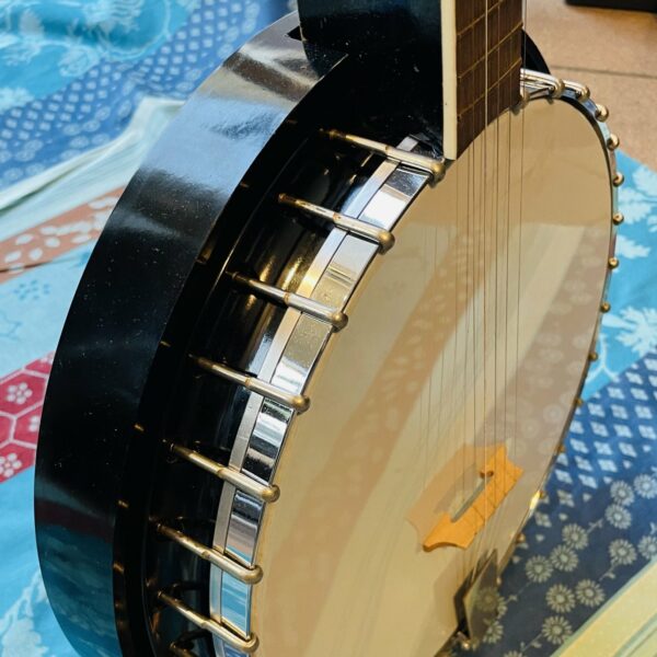 Banjo vintage 5 cordes Harmony, 30 clés (1960, USA), capodastre 7TH, réglée luthier Louis Manteau – Image 11