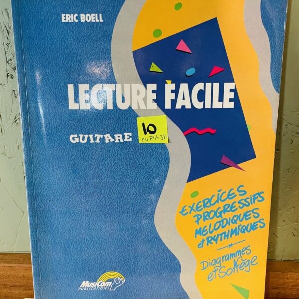Livre Lecture facile guitare, exercices progressifs