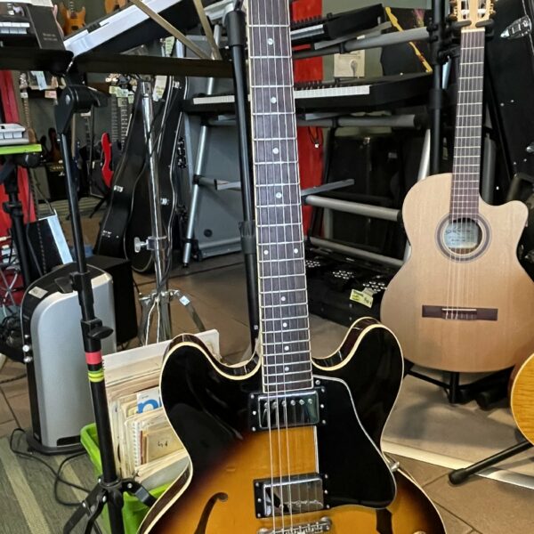 Guitare électrique Orville by Gibson ES-335 vintage sunburst n°J703026 (1996 Japan), étui, certificat Japan , révision luthier THEBE (facture 23.10.26) – Image 17