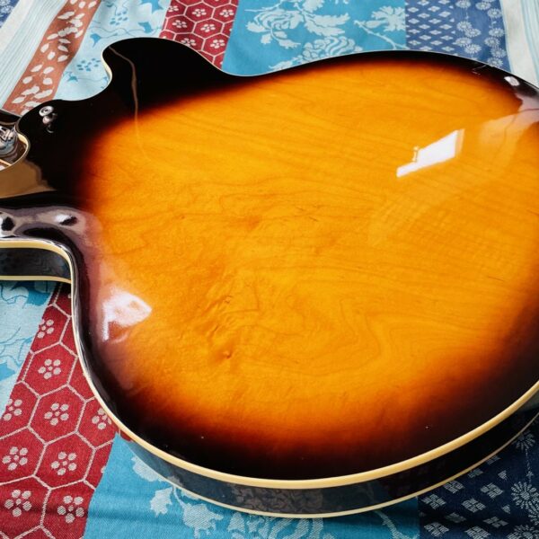 Guitare électrique Orville by Gibson ES-335 vintage sunburst n°J703026 (1996 Japan), étui, certificat Japan , révision luthier THEBE (facture 23.10.26) – Image 9