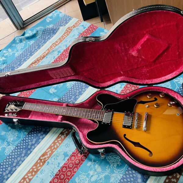 Guitare électrique Orville by Gibson ES-335 vintage sunburst n°J703026 (1996 Japan), étui, certificat Japan , révision luthier THEBE (facture 23.10.26) – Image 14
