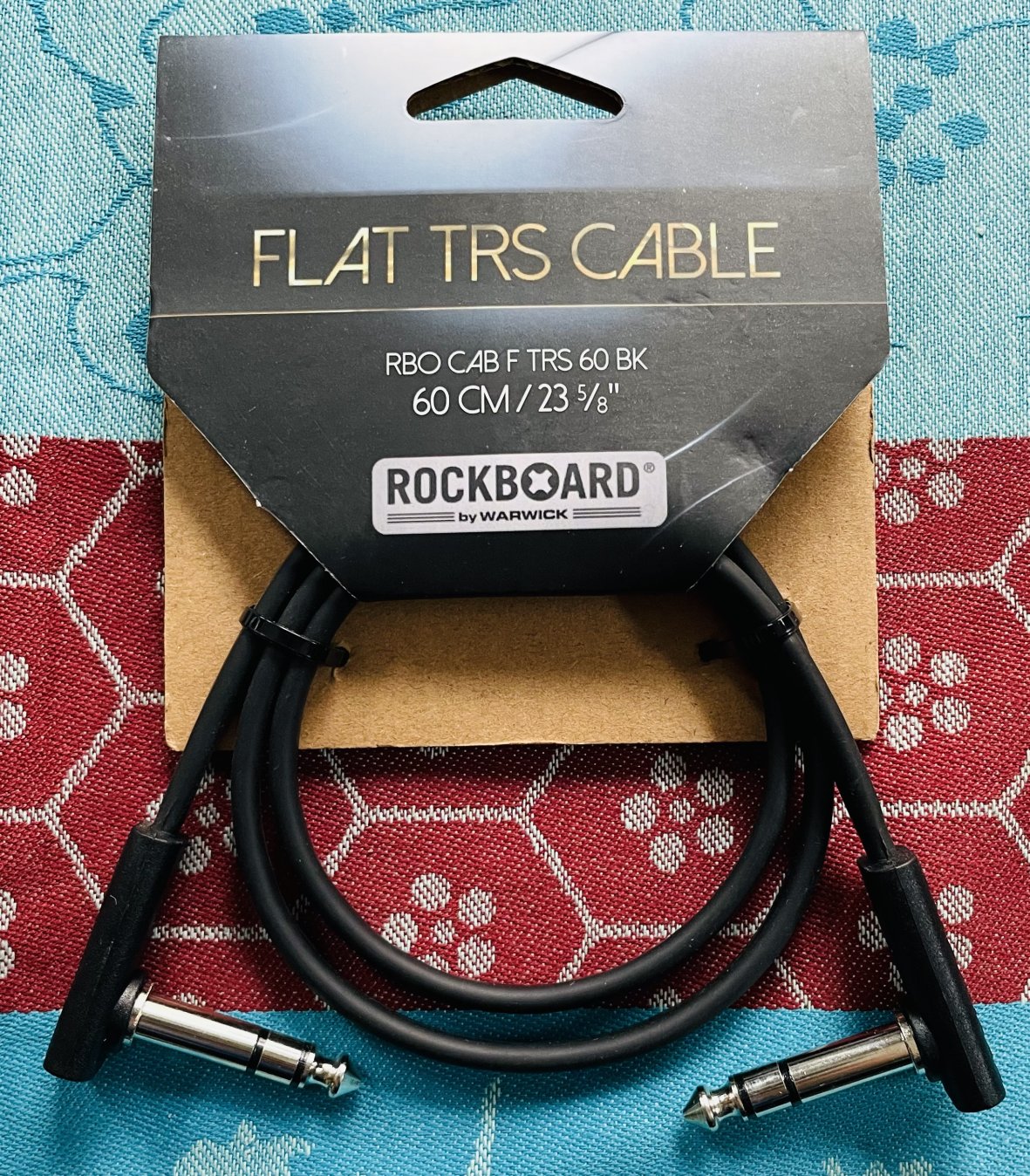 Câble Rockboard flat trs rbo cab f 60 (câble patch stereo tout neuf), emballage neuf