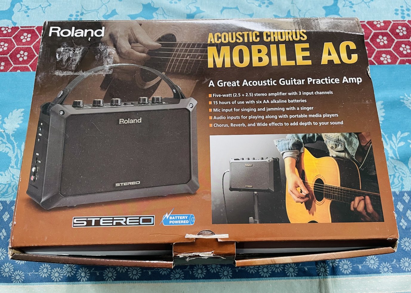 Ampli guitare portable Roland Mobile AC, boite d'origine, sans alim – Image 8