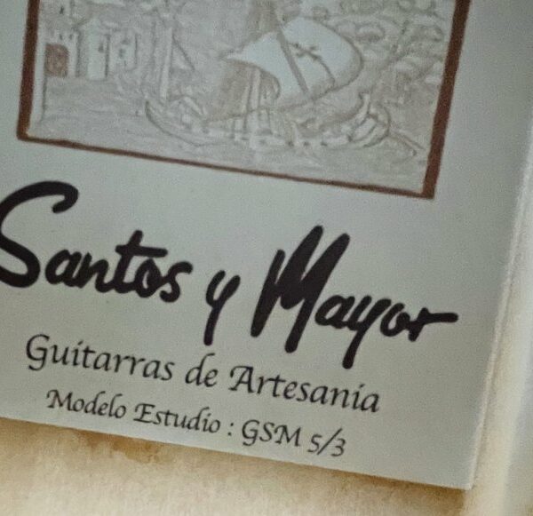Alternative view of Guitare classique trois quart Santos Y Mayor Estudio GSM 5-3 (petite taille en dessous de trois quart), housse fine
