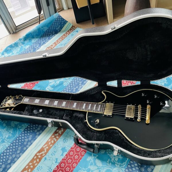 Guitare électrique Burny Les Paul Custom Japan (années 1980, Japan), étui Gator, révision luthier THEBE (facture 10.10.26) – Image 13
